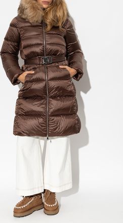 Moncler Puffer Jacket Leersies, Womens, Brown