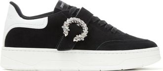 Jimmy Choo London Osaka Crystal Buckle Low-Top Sneakers, Brand Size 35 ( US Size 5 )