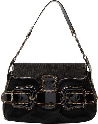 Fendi Fendi Black Canvas B Bis Shoulder Bag (Authentic Pre-Loved)