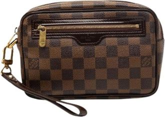 Louis Vuitton Pre-owned Clutches, female, Brown, Size: ONE SIZE Pre-owned Billets Macao