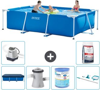 Intex Piscina Con Estructura Rectangular - 300x200x75 Cm - 7-piezas S30171