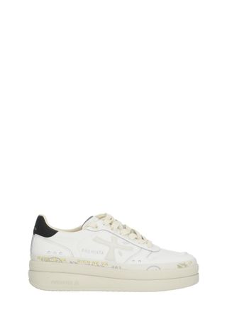 Premiata White Micol 8197 Leather Sneakers