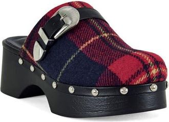 Azalea Wang Studded Clog in Red at Nordstrom, Size 6.5