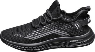 Generic 2026 Running Shoes Sneakers Sport Athletic Tennis Walking Breathable Outdoor Lace Up Casual Fitness Slip Cushioning (Black, 5.5)