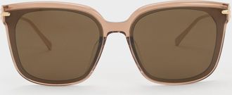 Charles & Keith Kris Chain-Detail Sunglasses