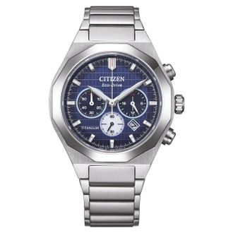 Citizen Zenshin Senkei Mens Silver Watch CA4691-59L Titanium - One Size