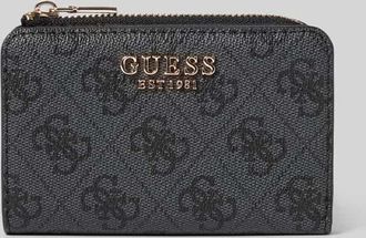 Guess Portemonnaie mit Logo-Applikation Modell Laurel in Anthrazit, Gr&ouml;&szlig;e 1