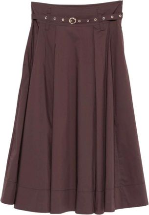 Liu Jo Gonna ampia - female - Liu Jo - Midi Skirts - Brown - L - Skirts
