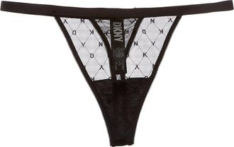 DKNY Dkny Monogram Mesh Thong