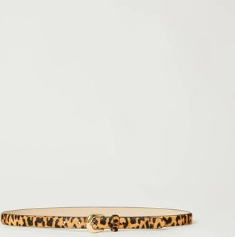 B-Low The Belt Womens Kennedy Mini Calf-Hair Leather Belt In Cheetah Gold