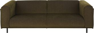 Maisons du monde Sof&aacute; de 3/4 plazas de pana verde oscuro