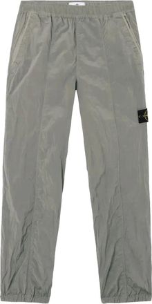 Stone Island Broek met logopatch - Grijs