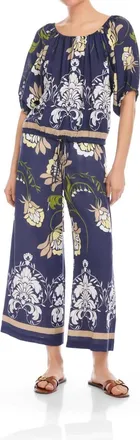 Fifteen Twenty Kasey Peasant Top In Print