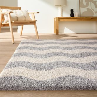 La Redoute Interieurs Rechthoekig tapijt, golfpatroon, NAMI