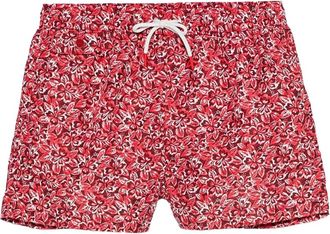 Kiton Rood Polyester Modieus Shirt - Heren - Strandmode - Rood - M - Polyester - Badmode
