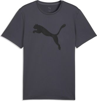 Puma Trainingsshirt PUMA M TAD ESSENTIALS SOLID CAT TEE (CF BIG CAT), Gr. XXL, galactic gray, Jersey, Obermaterial: 100% Polyester, regular fit normal, Run