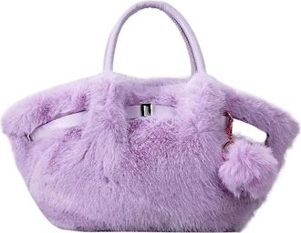 Generic Womens Plush Bags Fluffy Small Crossbody Bag Mini Tote Purses Plush Shoulder Handbag For Women(Color 06)