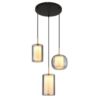 Globo Lighting L&aacute;mpara Colgante - Lampigna - Negro - Vidrio - &Oslash; 50cm