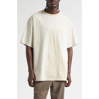 Golden Goose Journey Loose Fit Patchwork Logo T-Shirt in Heritage White Shades at Nordstrom, Size X-Small