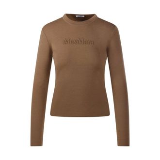 Max Mara Manto Sweater - Knitwear - Mujer - Marr&oacute;n - S