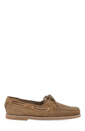Gianvito Rossi Vand&eacute;e Mocassin in Light Brown Suede at Nordstrom, Size 41.5