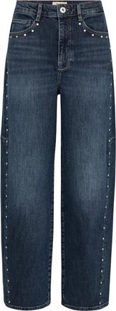 Mos Mosh Broek - Dames - Loose Fit Jeans - Blauw - W24 - Jeans
