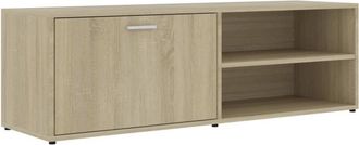 vidaXL Vidaxl - Mueble de tv madera contrachapada color roble 120x34x37 cm