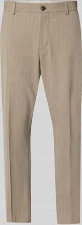 Selected Slim Fit Anzughose mit Nadelstreifenmuster Modell SLIM-LIAM in Sand, Gr&ouml;&szlig;e 102