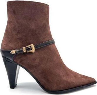 Roberto Festa Milano Texano - Dames - Laarzen met Hak - Bruin - 39 EU - Leer - Schoenen