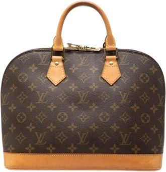 Louis Vuitton Pre-owned Alma PM - Dames - Vintage Handtas - Bruin - ONE Size - Leer - Vintage
