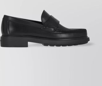 Ferragamo loafers chunky sole round toe