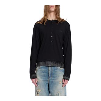 Ann Demeulemeester Hombre, Camisetas, Negro, Talla: S