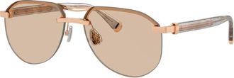 Brunello Cucinelli unisex, Accessoires, Geel, Maat: 57 MM Polyamide