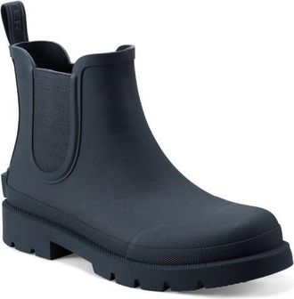 Hunter Orford Insulated Waterproof Chelsea Boot in Dark Blue at Nordstrom, Size 11