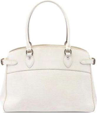 Louis Vuitton Tweedehands leren Louis Vuitton tassen - Dames - Vintage Handtas - Wit - ONE Size - Vintage
