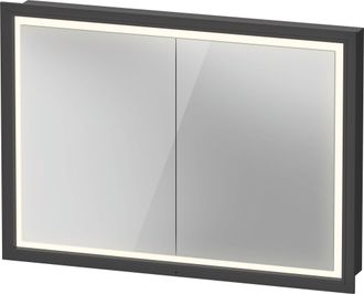 Duravit Duravit L-cube Armoire De Toilette Avec &Eacute;clairage Led, Graphite