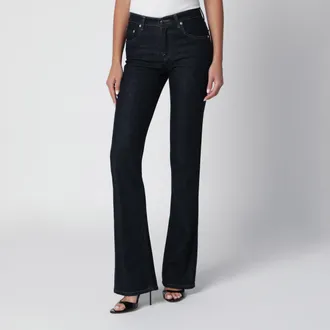 Haikure Jeans blu scuro con spacchi