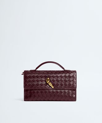 Bottega Veneta Andiamo Clutch 25 - Bordeaux - Women