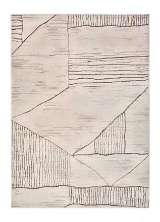 Atticgo Alfombra &eacute;tnica crema / marr&oacute;n 200x285 cm