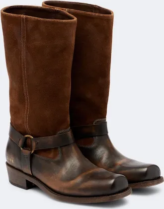 Golden Goose Biker leather mid-calf boots