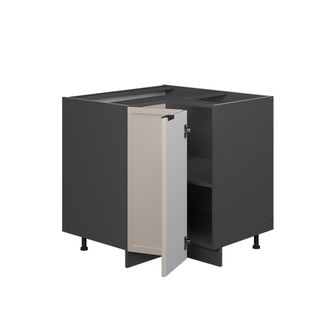 Vicco Armario De Esquina Fame-line, Grisbeige, 80.5 Cm, Et Antracita