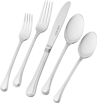 J.A. Henckels International Astley 20-piece Flatware Set, 18/10 Stainless Steel, Silver
