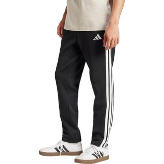 adidas Essentials 3-Stripes Fleece Sweatpants in Black/White at Nordstrom Rack, Size X-Large