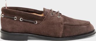 Thom Browne Men & apos;s Padded Suede Boat Shoes