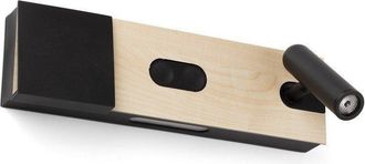 Netlighting Magos Integrated LED Reading Light Wall Light Black 2700K