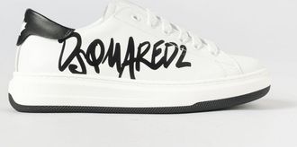 Dsquared2 Sneakers low-top da bambino in pelle di vitello con logo stampato