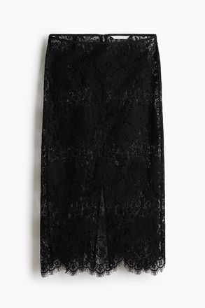 H&M Bleistiftjupe aus Spitze - Schwarz