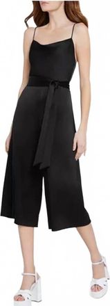 Alice & Olivia Harmon Gaucho Wide Leg Jumpsuit In Black