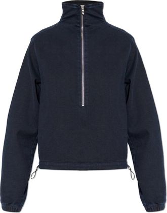 Diesel De-Flip Denim Sweatshirt - Dames - Vesten met rits - Blauw - XS - Denim - Hoodies & sweatvesten