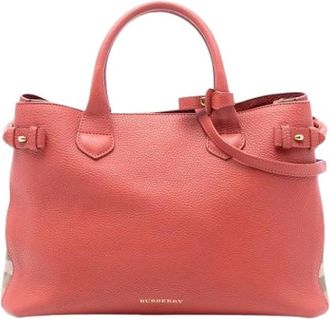 Burberry Pre-owned Leather Tote - Dames - Vintage Handtas - Roze - ONE Size - Leer - Vintage